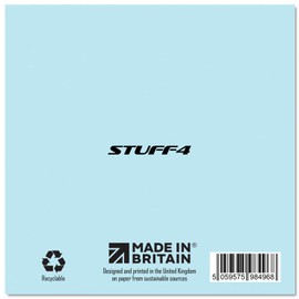 Stuff4 New Baby Boy Card - Congrats, Welcome to the World, Home Gifts, 5.7 x 5.7 Inch