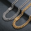 12 mm Cuban Link Chain, Cuban Chain, Silver Cuban Link