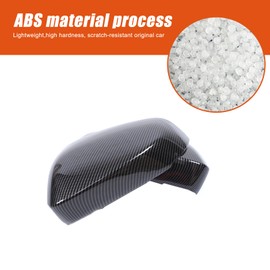 Car Exterior Mirror Cover Trim Compatible with Tacoma 2024 2025，Mirror Cover Rear View Side Door Mirror Decorative Protector Cover Decoration accessories (With turn signal（Carbon fiber grain）)