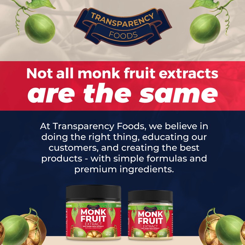 100% Monk Fruit Extract (90X Sweeter Than Sugar) Monk Fruit