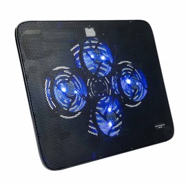Sanwa Direct 400-CLN026 Laptop Cooler, Quiet, Compatible with 15.6 Inches, 4 Fans, USB Powered, Stand Included