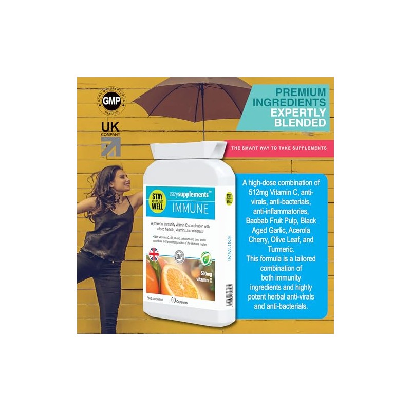 Immune is a scientifically Crafted with Powerful Immunity strengthening Ingredients
