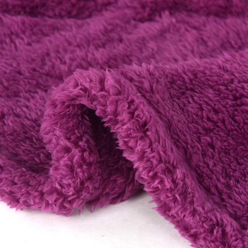 EHC Teddy Fleece Super Soft Warm Fluffy Throw Thermal Sofa