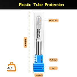 【4.3MM】 Tungsten Carbide Cutter for Medium/Small 11/64" (.325") Pitch Chains,Also Compatible with Medium 3/16″(.325″),Small 5/32″(3/8″ P or Picco, Low Profile) Pitch Chains.