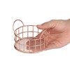 Totority Metal Storage Basket- Round Organizer for Pantry, Tabletop &