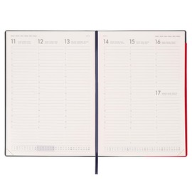 Legami - Maxi Weekly Planner, 12 Months, from January 2024 to December 2024, in 6 Languages, Elastic Closure, Monthly Planner, January 2025, Holiday Planner, Address Book, 19.5 x 26.5 cm, Red Passion