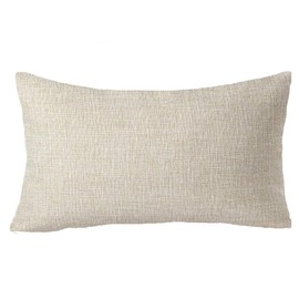 FELENIW - Funda de cojín con diseño de flores azules y lunares, ideal como regalo de verano para playa, lago, camping, al aire libre, funda de cojín de lino y algodón, 30,5 x 50,8 cm