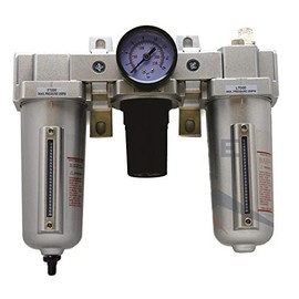 3/4" COMBO PARTICULATE FILTER MOISTURE TRAP LUBRICATOR REGULATOR & AUTO DRAIN