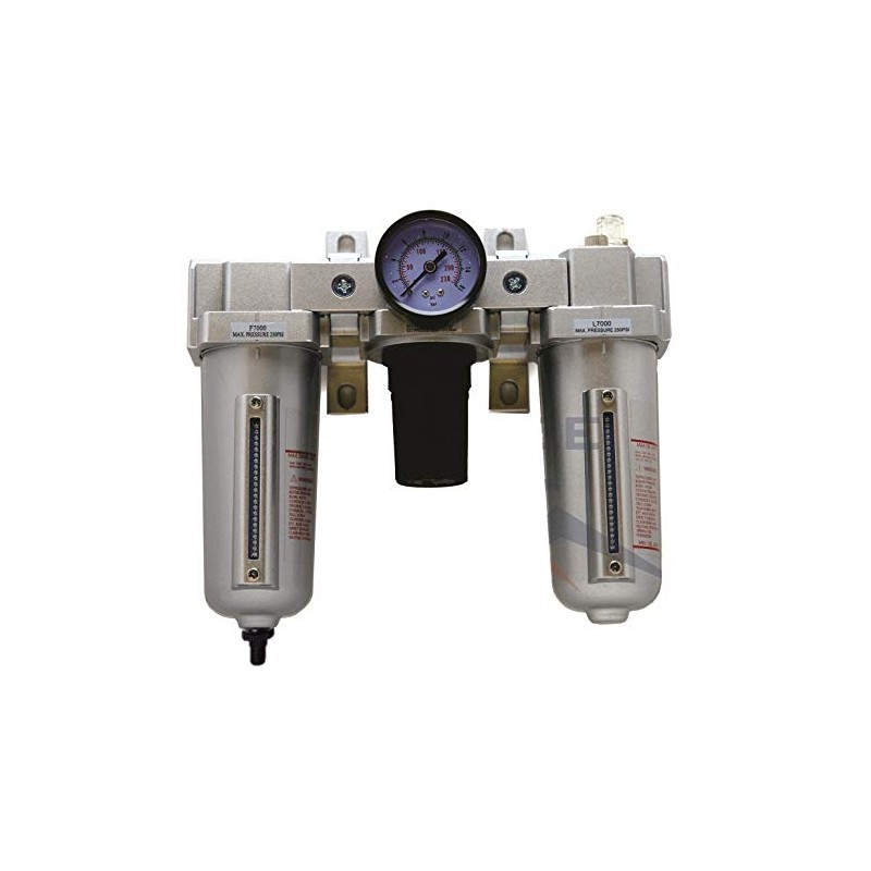 3/4" COMBO PARTICULATE FILTER MOISTURE TRAP LUBRICATOR REGULATOR & AUTO