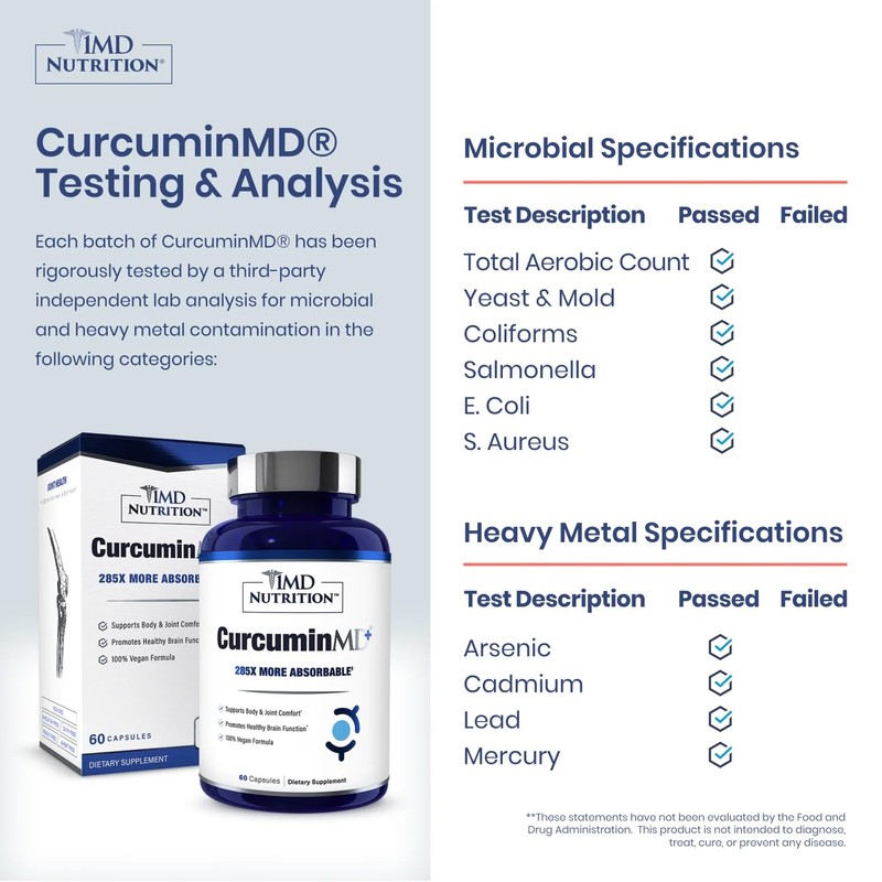 1MD Nutrition CurcuminMD Plus - Turmeric Curcumin with Boswellia Serrata