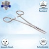 Precision Kelly Hemostat Forceps, Half Serrated, Premium Grade Stainless Steel
