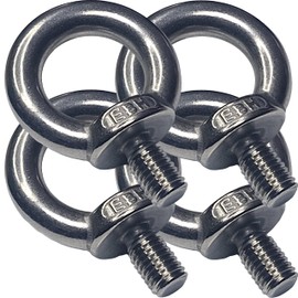 M5 Lifting Eye Bolts Made from Marine Grade A4 Stainless Steel 316 (Pack of 4)