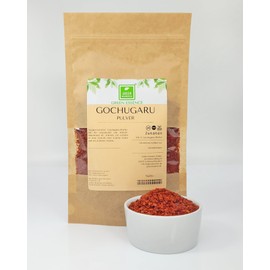 Gochugaru Pulver 100 g von der Grünen Essenz - gewürz für kimchi - Gochugaru Chiliflocken - Gochugaru Chili Flakes (100 Gramm)