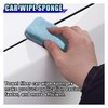 12PCS Ceramic Coating Applicator Sponge, 4.13'' x 1.84'' Microfiber Car