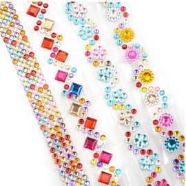 moonwood Masking Tape, Glitter Tape, Line Tape, Colorful Tape, Glitter Sticker, Design, Cute, Decoration, Decoration, DIY, Set of 4, Length: Approx. 19.7 inches (50 cm), Width: Approx. 0.5 inches (1.2 cm)