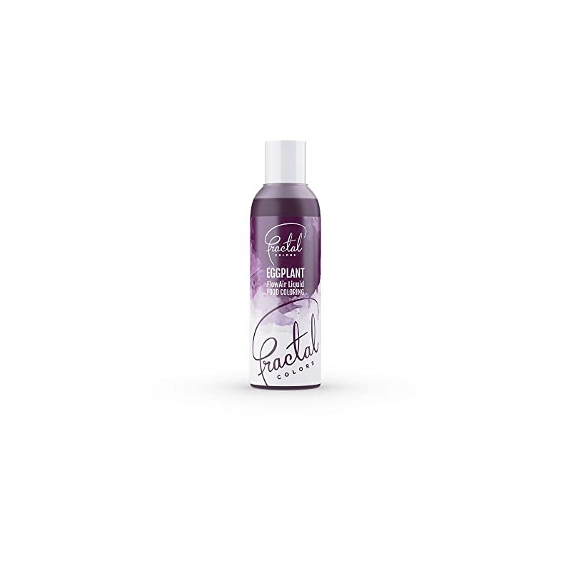 Fractal Colours FlowAir Airbrush Liquid Food Colouring 100ml Eggplant