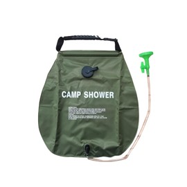 Moss Green, No Pocket, Simple Shower, 5.6 gal (20 L), Solar Heat Absorption, No Power Supply Required, Outdoor Water Play, Heat Protection, Outdoor, Beach Bathing, Portable, Outdoor, Sleeping in Car, Disaster Prevention, Camping, Fishing, Sports, Surfing