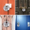DELSWIN 4 Digit Combination Disc Padlock with Hardened Steel Shackle