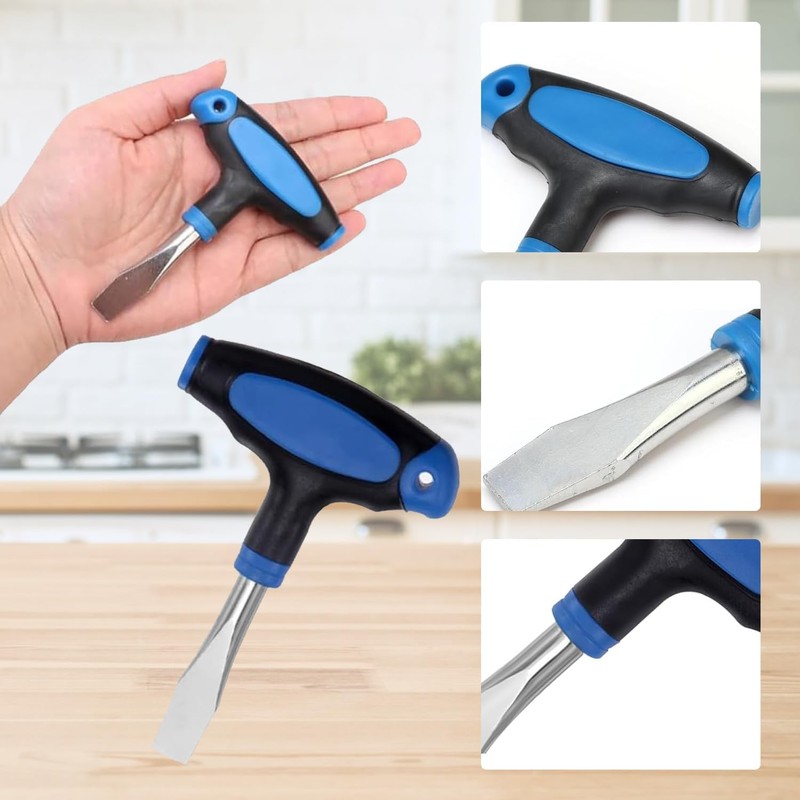 T Handle Flat Head Screwdriver 9mm Large Blade Design for