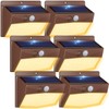 Peasur 6 Packs Solar Outdoor Lights Motion Sensor Solar Security