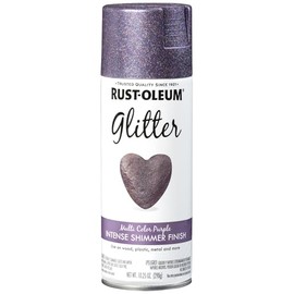 Rust-Oleum 342607 Specialty Glitter Spray Paint, 10.25 oz, Purple Multi-Color
