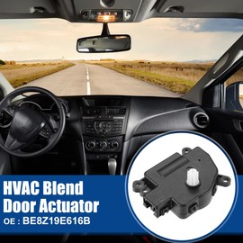 ACROPIX HVAC Blend Door Actuator Heater Air Door Actuator Motor Black Fit for Ford Fiesta 1.6L 1.0L 2011-2019 No.BE8Z19E616B - Pack of 2