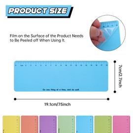 Sky Blue Dyslexia Tools for Kids, 10-Piece Guided Reading Strips, Colored Overlay Highlighters, Reading Tracking Rulers for Visual Stress, ADHD, Irlens Syndrome