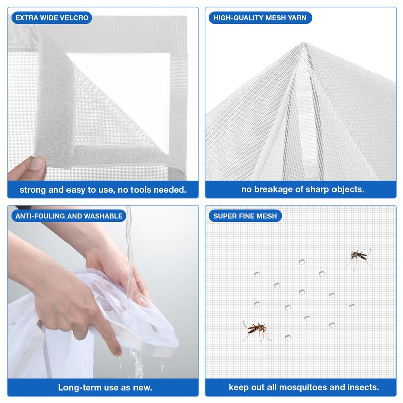 Wzlxcxxy Magnetic Fly Screen Balcony Door, More Durable Fly Screen
