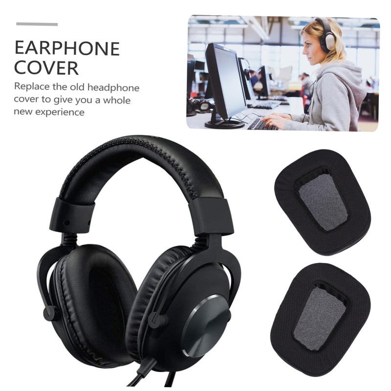 CAXUSD 2pcs Mesh Ear Pads Replacement Compatible Headsets and Comfortable