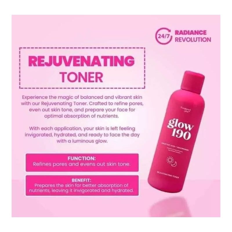 Transformed skin Glow 190 Rejuvenating Set By HonestGlow