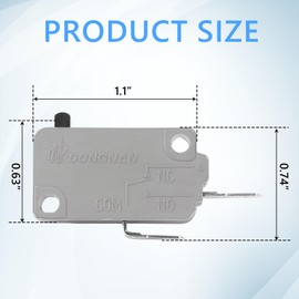NWUCZW KW3A Microwave Oven Door Switch 16A 125V/250V Door Interloc (1 Normally Close and 2 Normally Open)