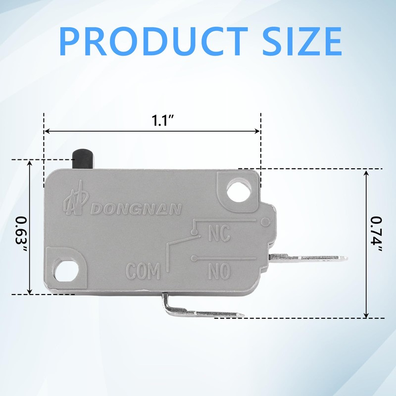 NWUCZW KW3A Microwave Oven Door Switch 16A 125V/250V Door Interloc