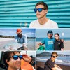 MAXJULI Gafas de Sol Polarizadas para Big Heads Hombre Mujer