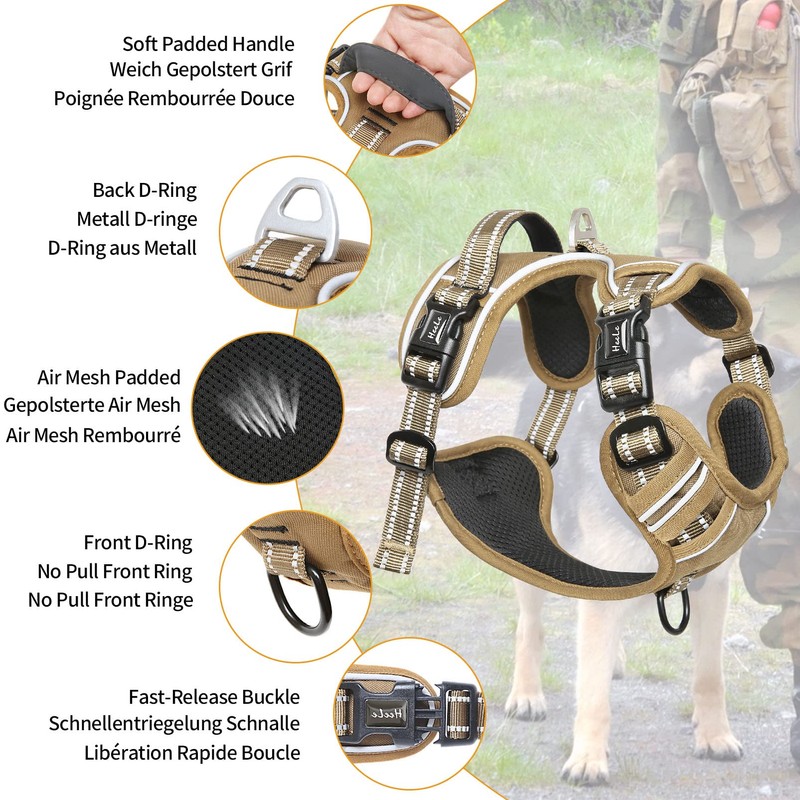 HEELE Dog Harness, Dog Harness for Small Dogs, Release on