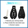 A ABSOPRO Car Key Case 7 Buttons Remote Control Car