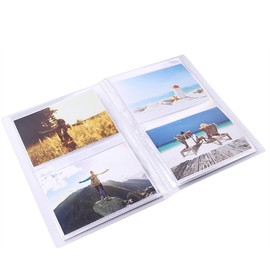 3.5 x 5 inch / 13 x 9 cm Photo Album 80 Pockets, Photocards Holder for 3x5 3.5x5 Pictures Cards (Transparent)