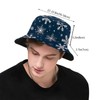 Snowflake Bucket Hat Funny Fisherman Hat Print Beach Hat Packable