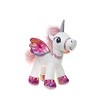 BARRADO Plush Winged Unicorn Standing (White/Pink, 34 cm)