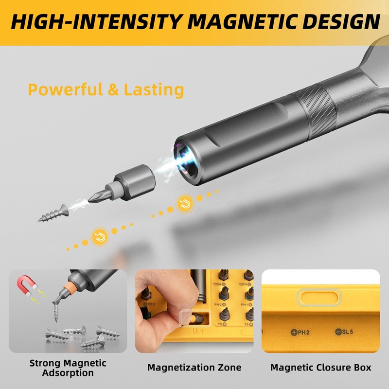 Duratl 42 in 1 Magnetic Screwdriver Set with 40pcs Magnetic