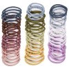 Sderoq 50 PCS Colorful Hair Ties for Thick Curly Hair