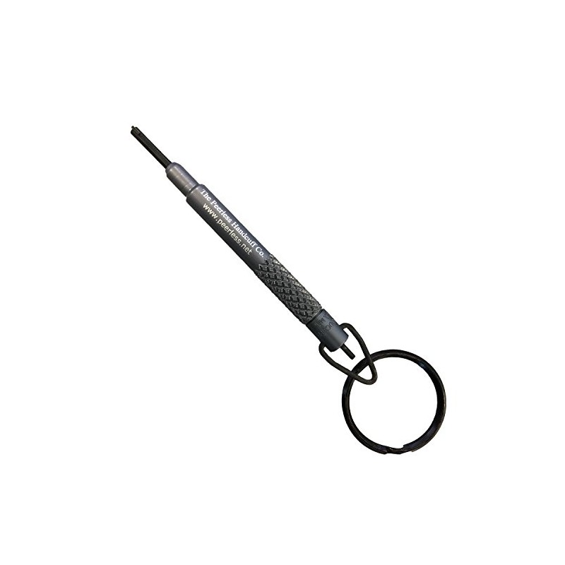 Oversize Handcuff Key - w/Key Ring - Nickel