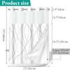 LXBNI No Hook Grey White Striped Shower Curtain with Snap