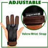 KESHES Archery Glove Finger Tab Accessories - Leather Gloves for
