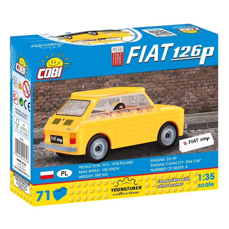 COBI COB24530 FIAT Spielzeug, verschieden