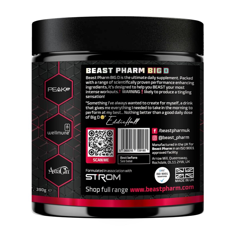 Beast Pharm | BIG D Daily Creatine Monohydrate Powder |