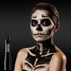 BOBISUKA Barra de pintura negra para la cara y el cuerpo, a prueba de sudor, para béisbol, fútbol, softbol, deportes, pintura facial impermeable para 