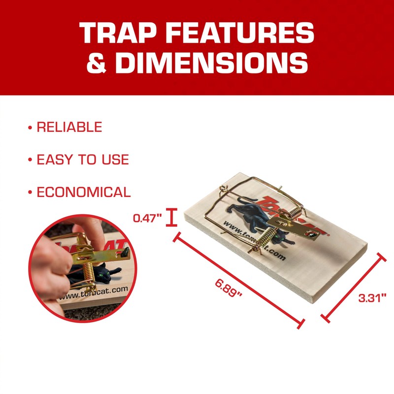 Tomcat Rat Trap (Wooden), 1 Trap