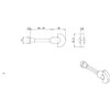 Spare Slim Thumbturn Lock and Release Handle - 67mm Spindle