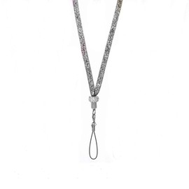 Strap Lanyard, Bling Rhinestone Neck Lanyard 9 Colors for Choice Crystal Custom for ID Badge Holder