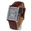 ERIKSEN Womens Vintage Retro Rectangular Silver Analog Quartz Dress Watch